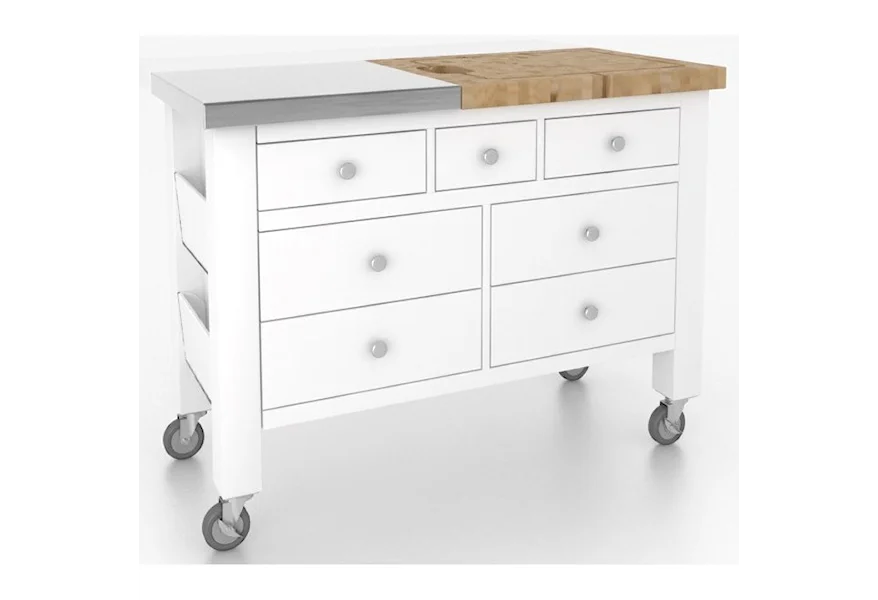 Gourmet Customizable Kitchen Island by Canadel at Esprit Decor Home Furnishings